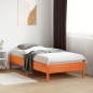 vidaXL Massivholzbett ohne Matratze Wachsbraun 75x190 cm Kiefernholz vidaXL Massivholzbett ohne Matratze Wachsbraun 75x190 cm Kiefernholz