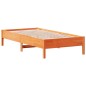 vidaXL Massivholzbett ohne Matratze Wachsbraun 75x190 cm Kiefernholz vidaXL Massivholzbett ohne Matratze Wachsbraun 75x190 cm Kiefernholz