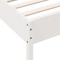 vidaXL Massivholzbett ohne Matratze Weiß 75x190 cm Kiefernholz vidaXL Massivholzbett ohne Matratze Weiß 75x190 cm Kiefernholz