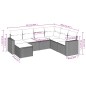 vidaXL 7-tlg. Garten-Sofagarnitur mit Kissen Braun Poly Rattan vidaXL 7-tlg. Garten-Sofagarnitur mit Kissen Braun Poly Rattan