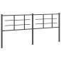 vidaXL Kopfteil Metall Schwarz 200 cm vidaXL Kopfteil Metall Schwarz 200 cm