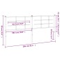 vidaXL Kopfteil Metall Schwarz 200 cm vidaXL Kopfteil Metall Schwarz 200 cm