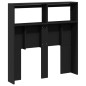 vidaXL LED-Kopfteil mit Ablagen Schwarz 100x17x102 cm vidaXL LED-Kopfteil mit Ablagen Schwarz 100x17x102 cm