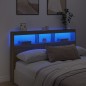 vidaXL LED-Kopfteil mit Ablagen Sonoma-Eiche 160x17x102 cm