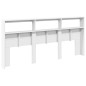 vidaXL LED-Kopfteil mit Ablagen Weiß 220x17x102 cm vidaXL LED-Kopfteil mit Ablagen Weiß 220x17x102 cm