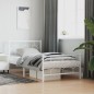 vidaXL Bettgestell mit Kopf- und Fußteil Metall Weiß 100x200 cm vidaXL Bettgestell mit Kopf- und Fußteil Metall Weiß 100x200 cm