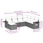 vidaXL 7-tlg. Garten-Sofagarnitur mit Kissen Braun Poly Rattan vidaXL 7-tlg. Garten-Sofagarnitur mit Kissen Braun Poly Rattan