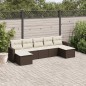 vidaXL 7-tlg. Garten-Sofagarnitur mit Kissen Braun Poly Rattan vidaXL 7-tlg. Garten-Sofagarnitur mit Kissen Braun Poly Rattan