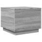 vidaXL Couchtisch mit LED-Leuchten Grau Sonoma 50x50x40 cm vidaXL Couchtisch mit LED-Leuchten Grau Sonoma 50x50x40 cm