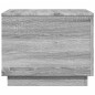 vidaXL Couchtisch mit LED-Leuchten Grau Sonoma 50x50x40 cm vidaXL Couchtisch mit LED-Leuchten Grau Sonoma 50x50x40 cm
