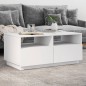 vidaXL Couchtisch mit LED-Leuchten Weiß 90x49x40 cm vidaXL Couchtisch mit LED-Leuchten Weiß 90x49x40 cm