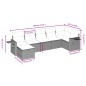 vidaXL 7-tlg. Garten-Sofagarnitur mit Kissen Braun Poly Rattan vidaXL 7-tlg. Garten-Sofagarnitur mit Kissen Braun Poly Rattan