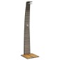 vidaXL Gartendusche Grau 55x60x224 cm Poly Rattan und Akazienholz vidaXL Gartendusche Grau 55x60x224 cm Poly Rattan und Akazienholz