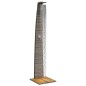vidaXL Gartendusche Grau 55x60x224 cm Poly Rattan und Akazienholz vidaXL Gartendusche Grau 55x60x224 cm Poly Rattan und Akazienholz