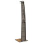 vidaXL Gartendusche Grau 55x60x224 cm Poly Rattan und Akazienholz vidaXL Gartendusche Grau 55x60x224 cm Poly Rattan und Akazienholz