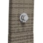 vidaXL Gartendusche Grau 55x60x224 cm Poly Rattan und Akazienholz vidaXL Gartendusche Grau 55x60x224 cm Poly Rattan und Akazienholz