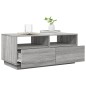 vidaXL Couchtisch mit LED-Leuchten Grau-Sonoma 90x49x40 cm vidaXL Couchtisch mit LED-Leuchten Grau-Sonoma 90x49x40 cm