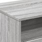 vidaXL Couchtisch mit LED-Leuchten Grau-Sonoma 90x49x40 cm vidaXL Couchtisch mit LED-Leuchten Grau-Sonoma 90x49x40 cm