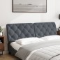 vidaXL Kopfteil-Kissen Dunkelgrau 160 cm Samt vidaXL Kopfteil-Kissen Dunkelgrau 160 cm Samt
