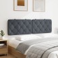 vidaXL Kopfteil-Kissen Dunkelgrau 160 cm Samt vidaXL Kopfteil-Kissen Dunkelgrau 160 cm Samt