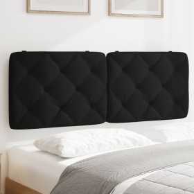 vidaXL Kopfteil-Kissen Schwarz 140 cm Samt