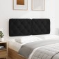 vidaXL Kopfteil-Kissen Schwarz 140 cm Samt vidaXL Kopfteil-Kissen Schwarz 140 cm Samt