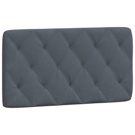 vidaXL Kopfteil-Kissen Dunkelgrau 100 cm Samt