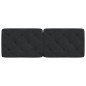 vidaXL Kopfteil-Kissen Schwarz 120 cm Samt vidaXL Kopfteil-Kissen Schwarz 120 cm Samt