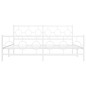 vidaXL Bettgestell mit Kopf- und Fußteil Metall Weiß 180x200 cm vidaXL Bettgestell mit Kopf- und Fußteil Metall Weiß 180x200 cm