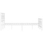 vidaXL Bettgestell mit Kopf- und Fußteil Metall Weiß 180x200 cm vidaXL Bettgestell mit Kopf- und Fußteil Metall Weiß 180x200 cm