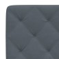vidaXL Bettgestell mit LED-Leuchten Dunkelgrau 140x190 cm Samt vidaXL Bettgestell mit LED-Leuchten Dunkelgrau 140x190 cm Samt
