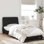 vidaXL Bettgestell mit LED-Leuchten Schwarz 90x200 cm Samt vidaXL Bettgestell mit LED-Leuchten Schwarz 90x200 cm Samt