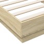 vidaXL Bettgestell Sonoma-Eiche 100x200 cm Holzwerkstoff vidaXL Bettgestell Sonoma-Eiche 100x200 cm Holzwerkstoff