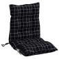 vidaXL Niedriglehner-Auflagen 6 Stk. Schwarz Karomuster Oxford-Gewebe vidaXL Niedriglehner-Auflagen 6 Stk. Schwarz Karomuster Oxford-Gewebe
