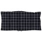 vidaXL Niedriglehner-Auflagen 6 Stk. Schwarz Karomuster Oxford-Gewebe vidaXL Niedriglehner-Auflagen 6 Stk. Schwarz Karomuster Oxford-Gewebe