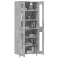 vidaXL Highboard Betongrau 69,5x34x180 cm Holzwerkstoff vidaXL Highboard Betongrau 69,5x34x180 cm Holzwerkstoff