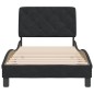 vidaXL Bettgestell mit Kopfteil Schwarz 90x190 cm Samt vidaXL Bettgestell mit Kopfteil Schwarz 90x190 cm Samt