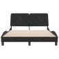 vidaXL Bettgestell mit Kopfteil Schwarz 140x200 cm Samt vidaXL Bettgestell mit Kopfteil Schwarz 140x200 cm Samt
