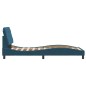 vidaXL Bettgestell mit Kopfteil Blau 90x190 cm Samt vidaXL Bettgestell mit Kopfteil Blau 90x190 cm Samt