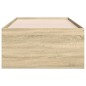 vidaXL Tagesbett mit Schubladen Sonoma-Eiche 90x200 cm Holzwerkstoff vidaXL Tagesbett mit Schubladen Sonoma-Eiche 90x200 cm Holzwerkstoff