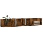 vidaXL Wandschrank Räuchereiche 99x18x16,5 cm Holzwerkstoff vidaXL Wandschrank Räuchereiche 99x18x16,5 cm Holzwerkstoff