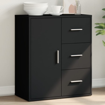 vidaXL Sideboard Schwarz 60x31x70 cm Holzwerkstoff