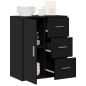vidaXL Sideboard Schwarz 60x31x70 cm Holzwerkstoff vidaXL Sideboard Schwarz 60x31x70 cm Holzwerkstoff