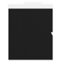 Waschbeckenunterschrank mit Einbaubecken Schwarz Holzwerkstoff Waschbeckenunterschrank mit Einbaubecken Schwarz Holzwerkstoff