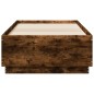vidaXL Bettgestell mit LED Räuchereiche 90x190 cm Holzwerkstoff vidaXL Bettgestell mit LED Räuchereiche 90x190 cm Holzwerkstoff