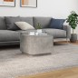 vidaXL Couchtisch mit LED-Leuchten Betongrau 50x50x40 cm vidaXL Couchtisch mit LED-Leuchten Betongrau 50x50x40 cm