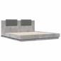 vidaXL Bettgestell mit Kopfteil Betongrau 180x200 cm Holzwerkstoff vidaXL Bettgestell mit Kopfteil Betongrau 180x200 cm Holzwerkstoff