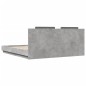 vidaXL Bettgestell mit Kopfteil Betongrau 180x200 cm Holzwerkstoff vidaXL Bettgestell mit Kopfteil Betongrau 180x200 cm Holzwerkstoff
