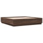 vidaXL Bettgestell Braun Eichen-Optik 180x200 cm Holzwerkstoff vidaXL Bettgestell Braun Eichen-Optik 180x200 cm Holzwerkstoff