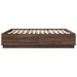 vidaXL Bettgestell Braun Eichen-Optik 180x200 cm Holzwerkstoff vidaXL Bettgestell Braun Eichen-Optik 180x200 cm Holzwerkstoff